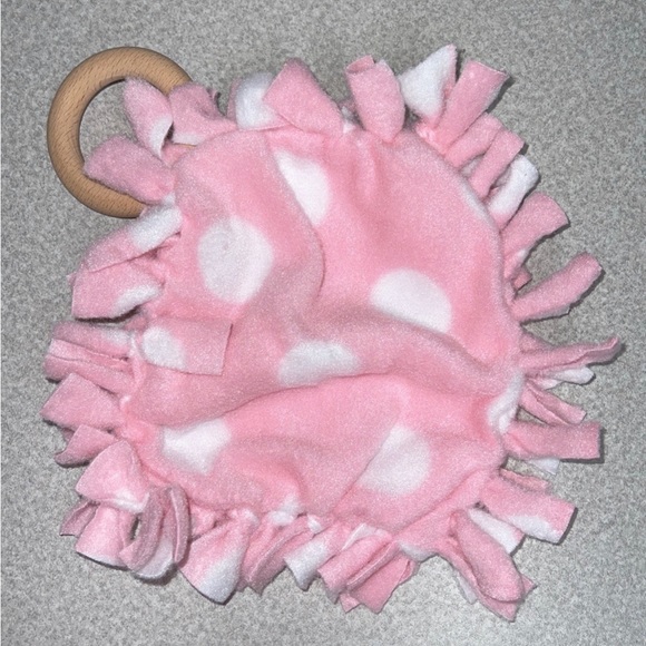 Homemade Teething Tie Lovey - Picture 1 of 3